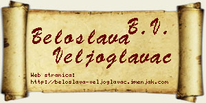 Beloslava Veljoglavac vizit kartica